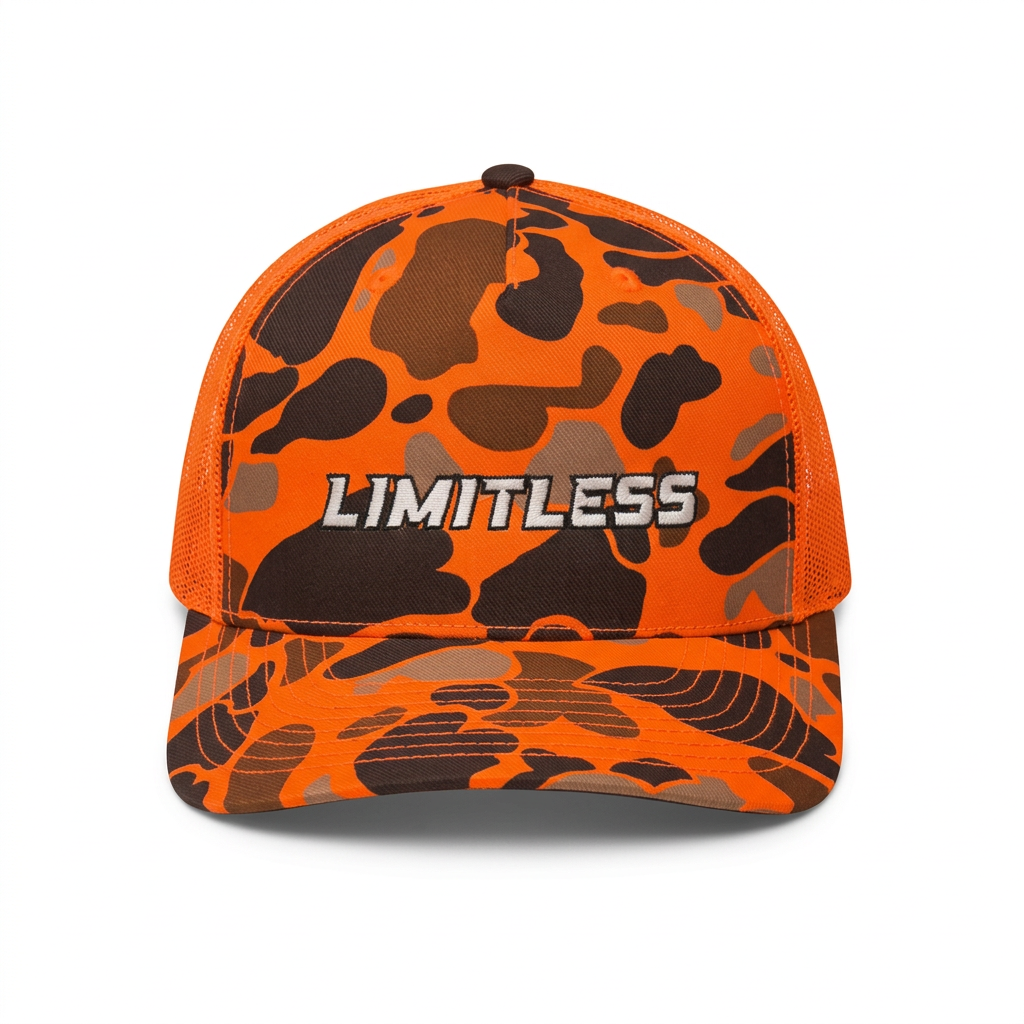 Orange Camo Hat